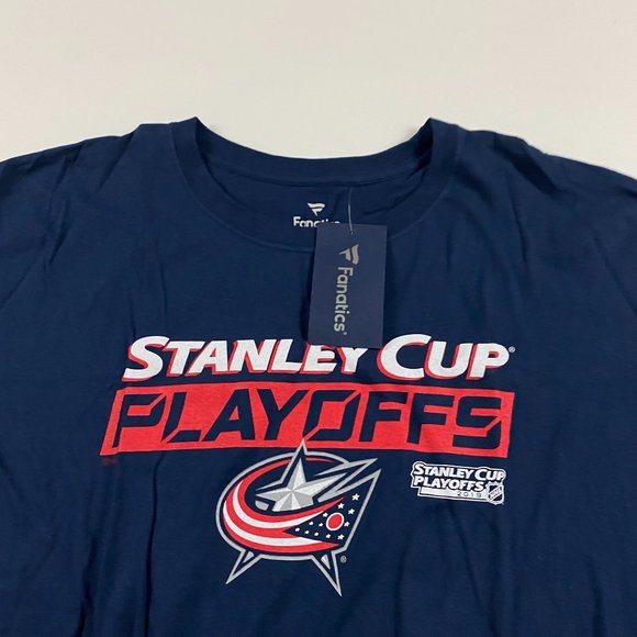 NWT Columbus Blue Jackets 2019 Stanley Cup Playoffs Fanatics T Shirt Mens 2XL - Picture 3 of 10